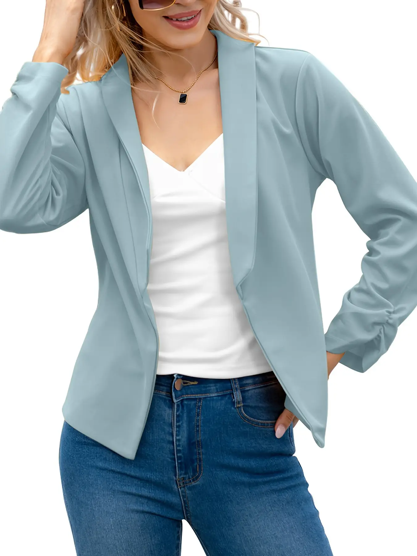 2024 Spring & Fall Double Layer Suit Jacket for Women - Image 2