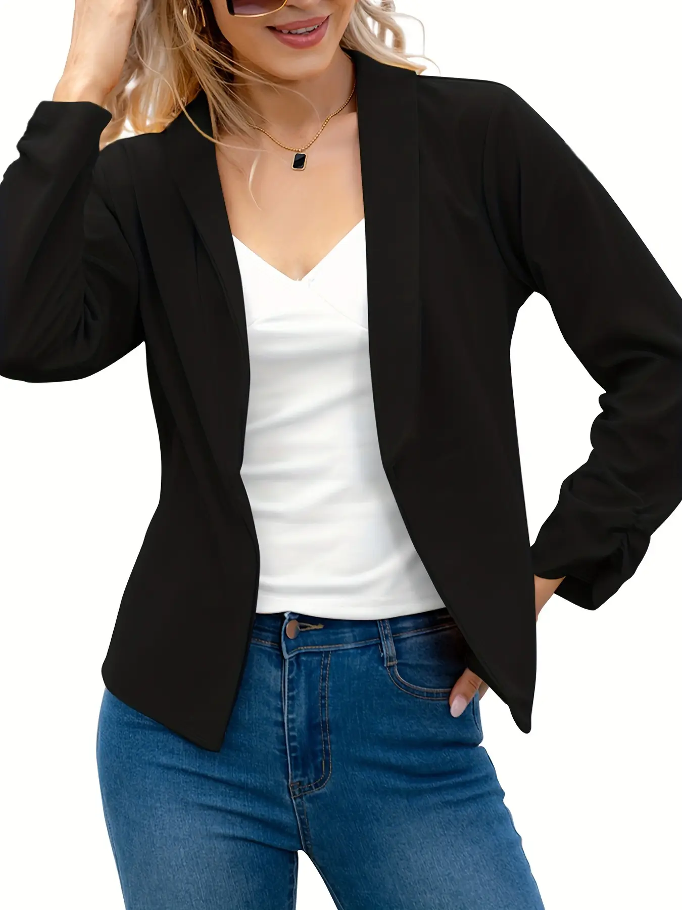 2024 Spring & Fall Double Layer Suit Jacket for Women - Image 4
