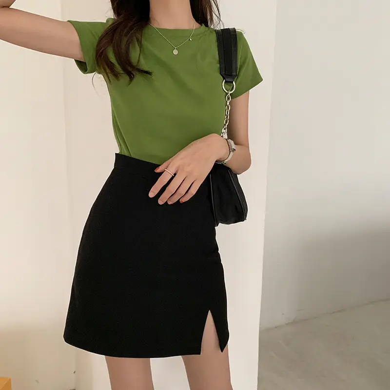 Black Split Skirt High Waist Women Spring Summer 2025 β feature 11