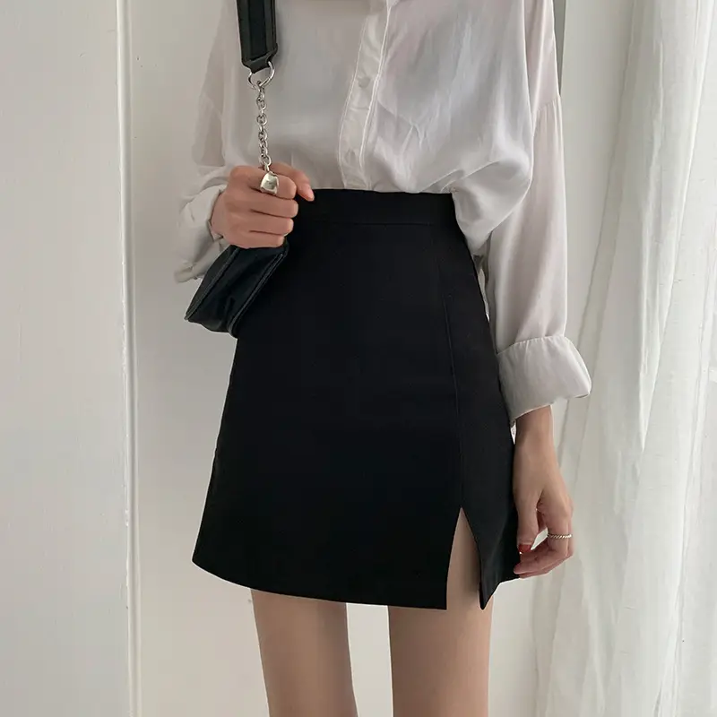 Black Split Skirt High Waist Women Spring Summer 2025 β feature 13