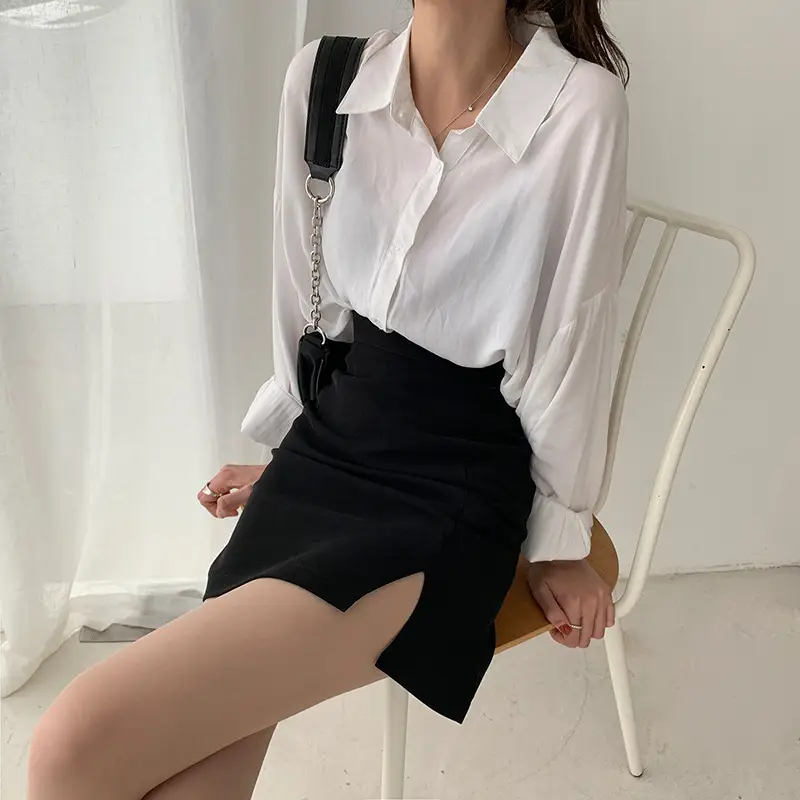 Black Split Skirt High Waist Women Spring Summer 2025 β feature 14