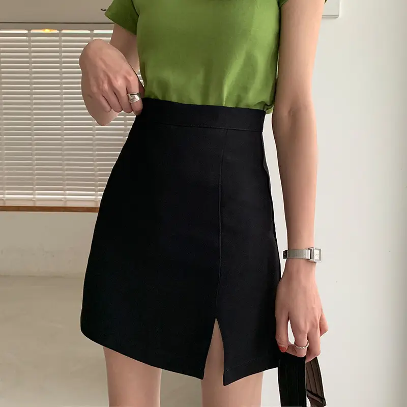 Black Split Skirt High Waist Women Spring Summer 2025 β feature 8
