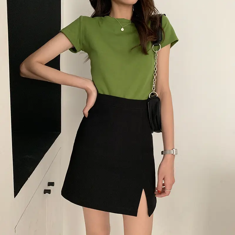 Black Split Skirt High Waist Women Spring Summer 2025 β feature 9