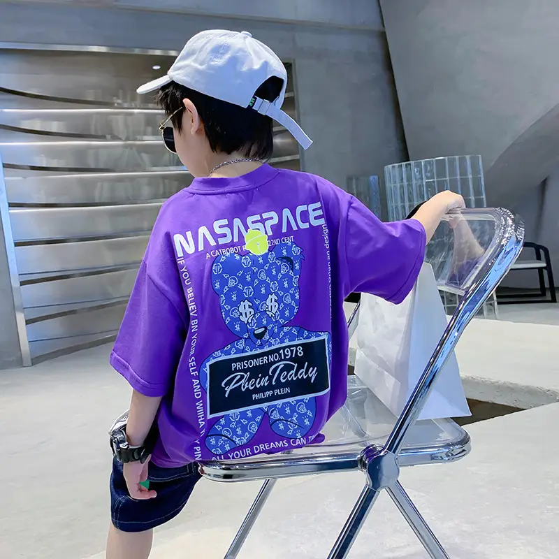 Nasface Lace Boys Cotton T-Shirt Summer 2025 - Image 2