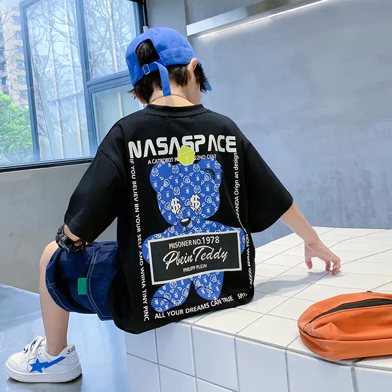 Nasface Lace Boys Cotton T-Shirt Summer 2025 - Image 3