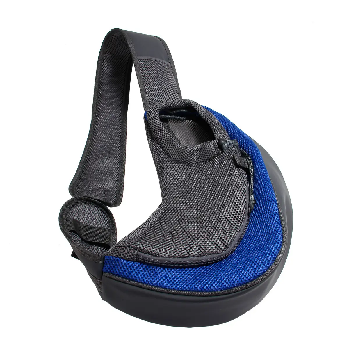Pet Crossbody Bag Purple Mesh Wide Strap - Image 12