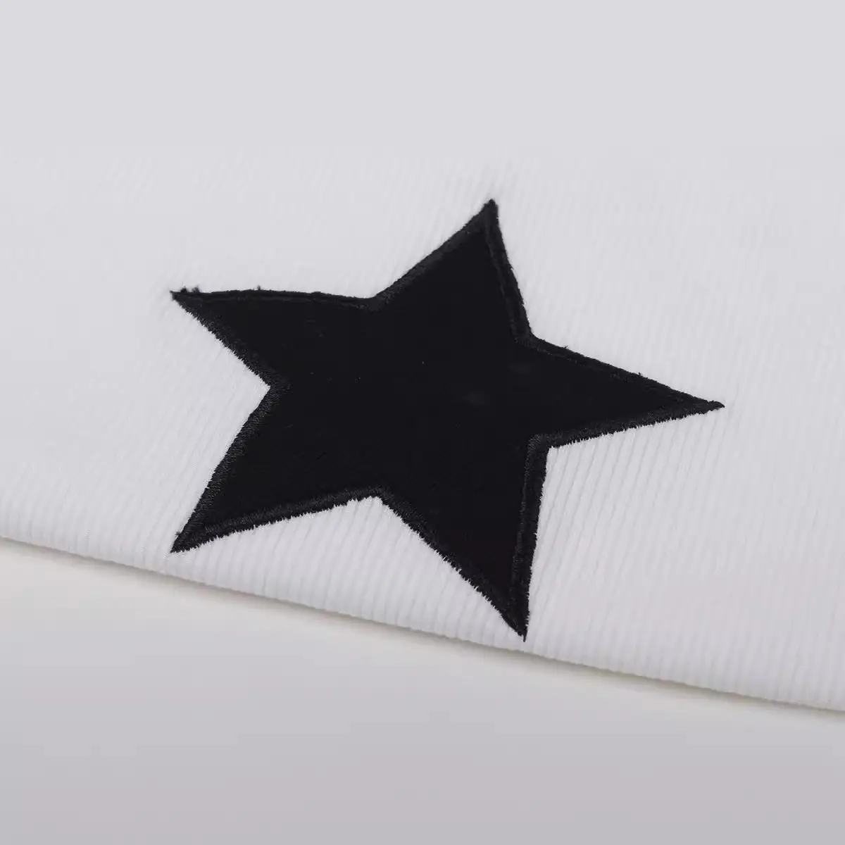 Women Sleeveless Star Printed V-Neck Vest White 2022