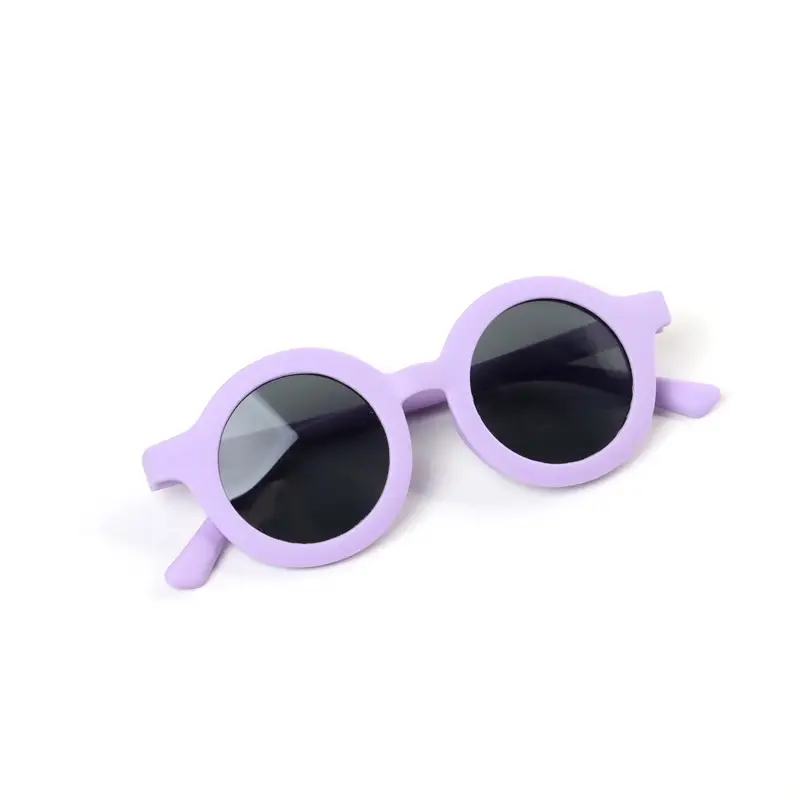 Kids Purple Silicone Polarized Sunglasses Anti-UV - Image 1