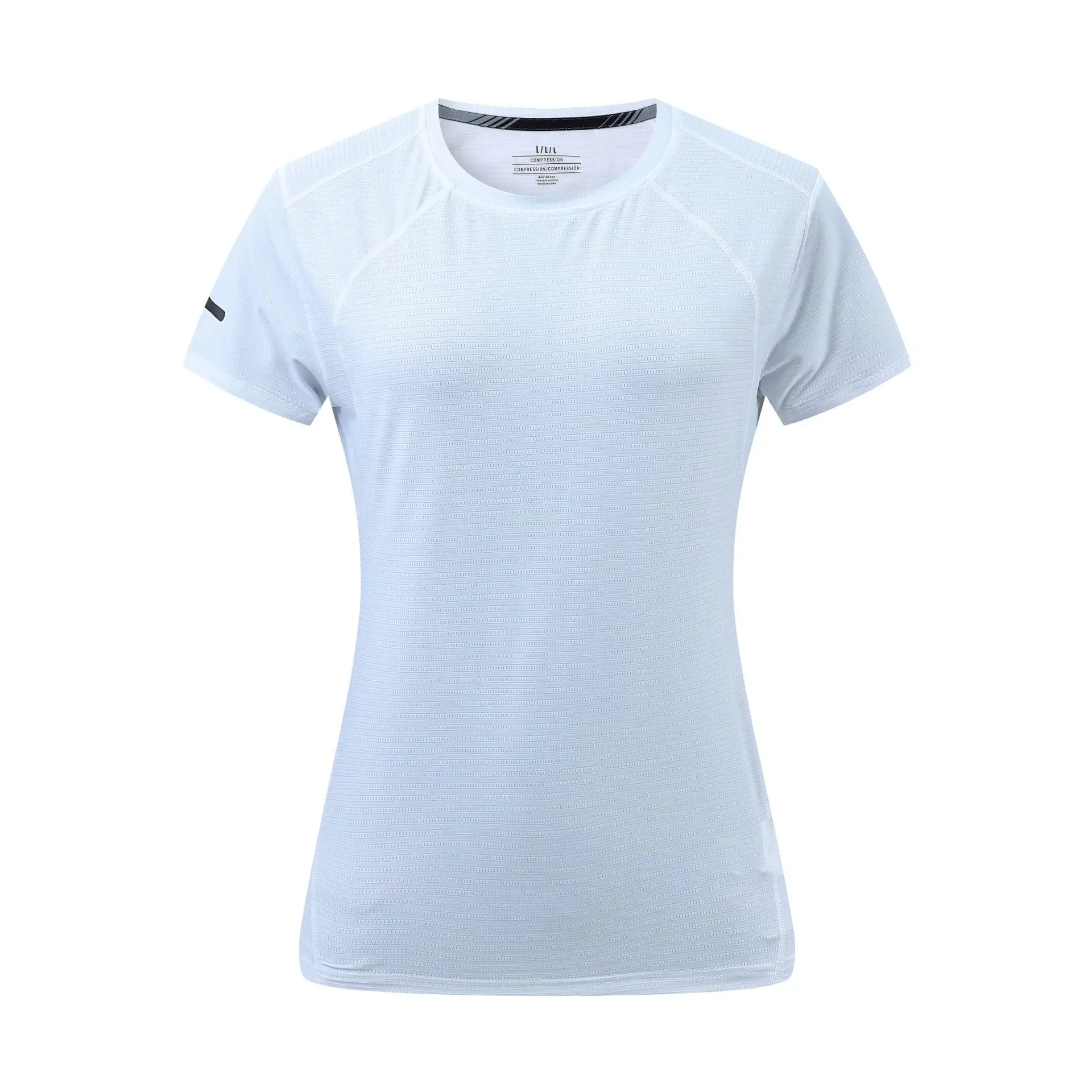 Women Slimming Ice Silk T-Shirt White - Image 2