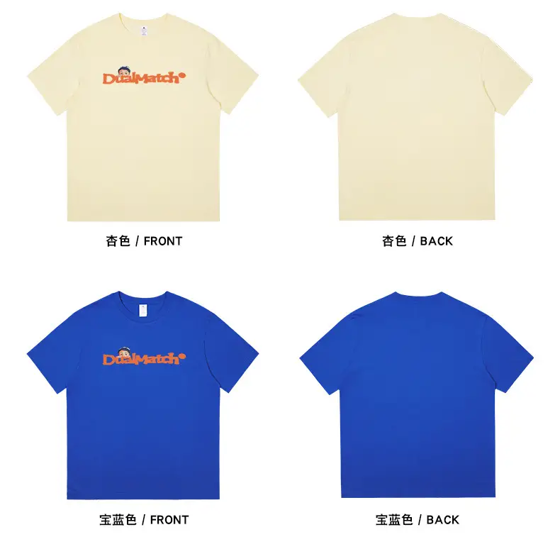Men Pure Cotton Summer T-Shirt Black Orange Logo — feature 11