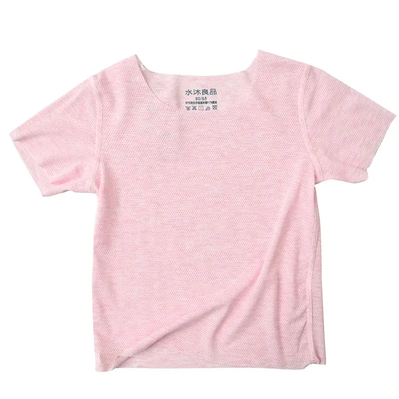 Pink Cotton T-Shirt for Kids Summer Lightweight - Image 9