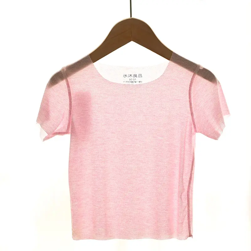 Pink Cotton T-Shirt for Kids Summer Lightweight — feature 13