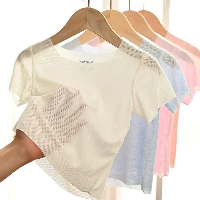 Pink Cotton T-Shirt for Kids Summer Lightweight — feature 9