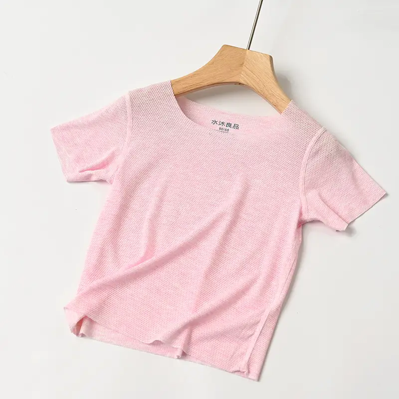 Pink Cotton T-Shirt for Kids Summer Lightweight - Image 4