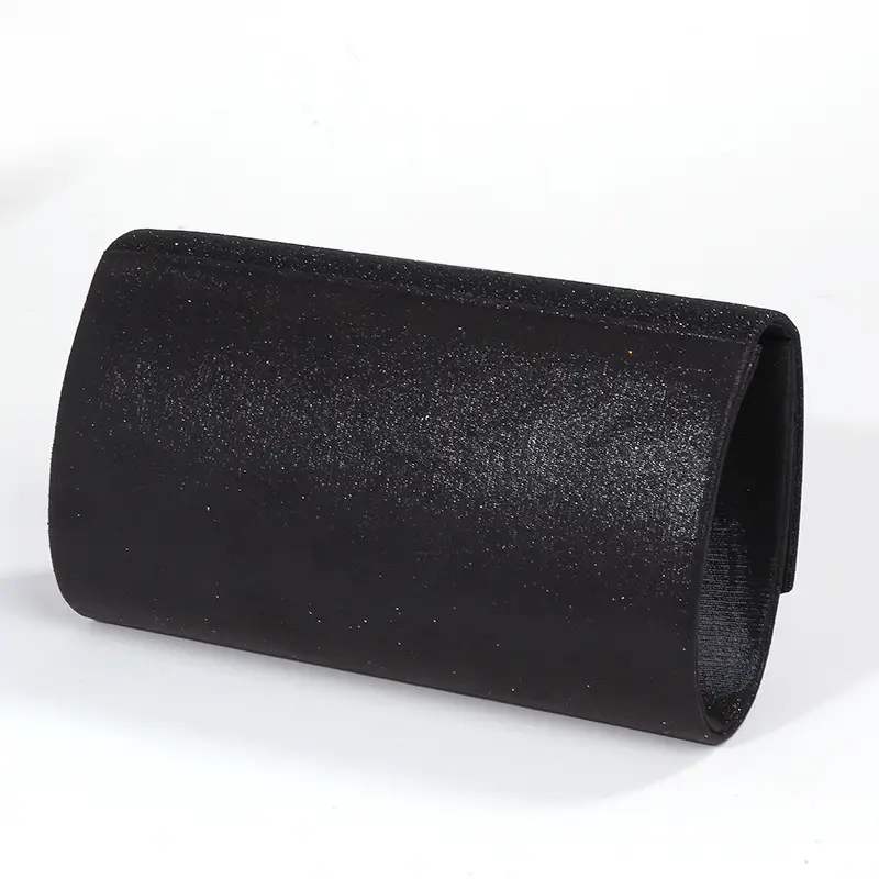 Silver Metal Edged Evening Clutch Bag with Magnetic Clasp β feature 24