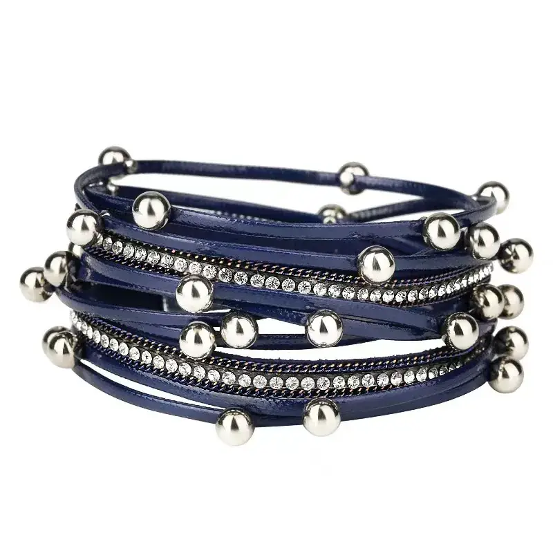 Multi-Layered Magnetic Black Beaded Bracelet - Image 9