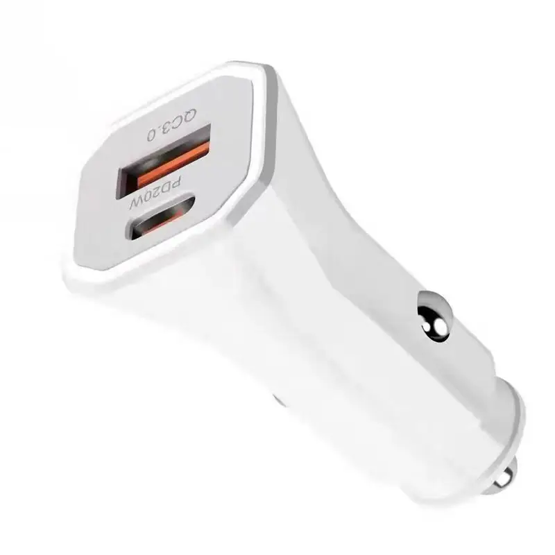 38W QC3.0 PD Car Charger with Type-C & USB-C - Image 2