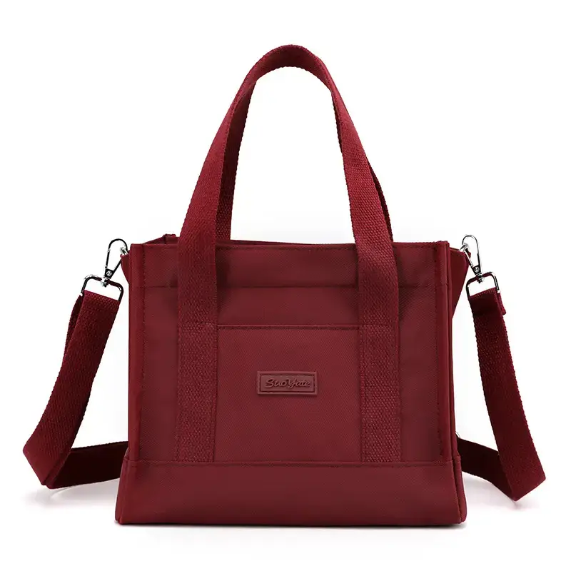 Maroon Multifunctional Women's Shoulder Bag - Image 2