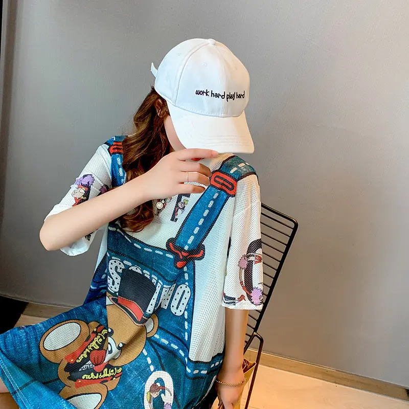 Women Crossbody Printed T-Shirt Dress Summer 2025 - Image 4