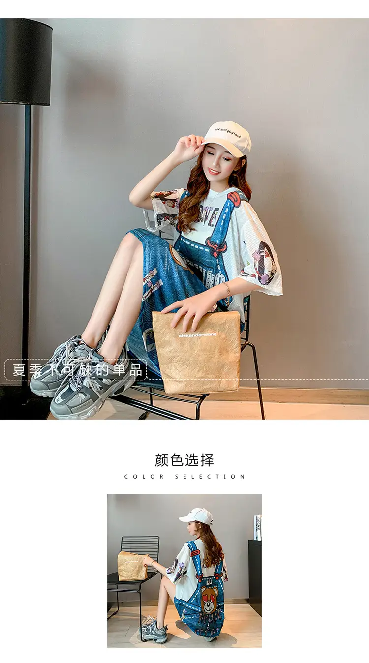 Women Crossbody Printed T-Shirt Dress Summer 2025 — feature 1