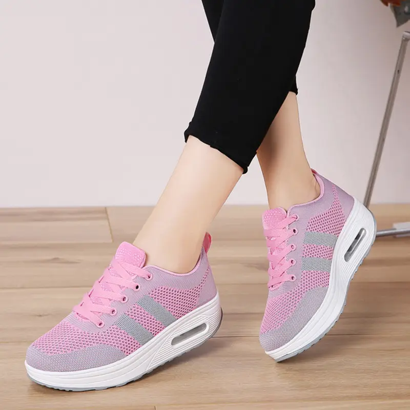 Rocking Shoes for Women, New Korean Style Thick-Soled Air-Cushion Shoes, Fashionable Square Dancer Shoes, One-Piece Drop-Shipping Casual Shoes - Image 12