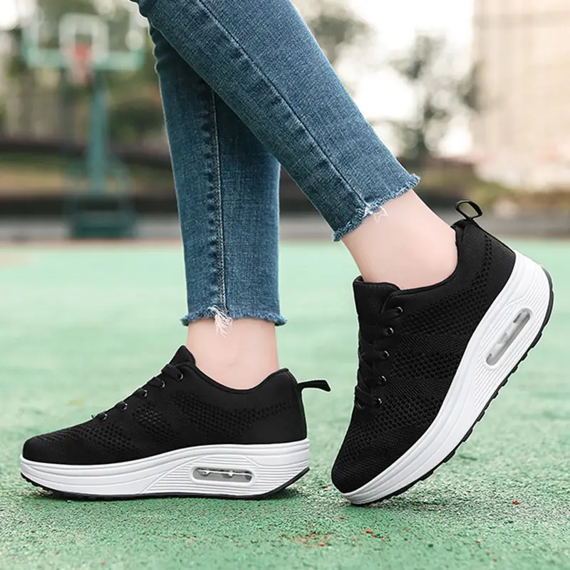 Rocking Shoes for Women, New Korean Style Thick-Soled Air-Cushion Shoes, Fashionable Square Dancer Shoes, One-Piece Drop-Shipping Casual Shoes - Image 14