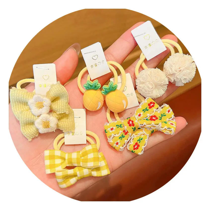 Korean Cute Bow Hair Rings for Little Girls - Image 37