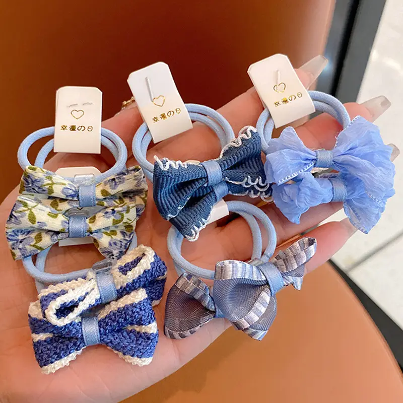 Korean Cute Bow Hair Rings for Little Girls - Image 14