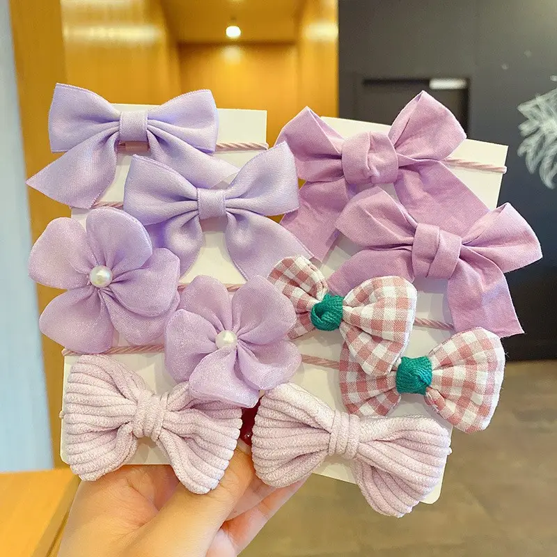 Korean Cute Bow Hair Rings for Little Girls - Image 17