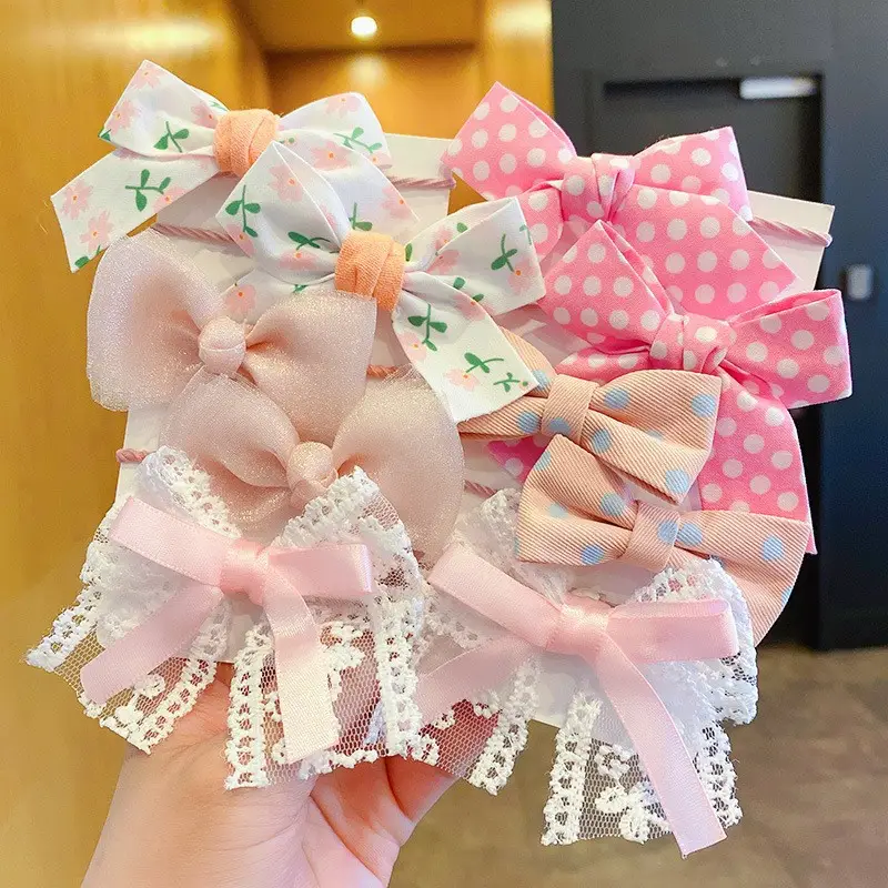 Korean Cute Bow Hair Rings for Little Girls - Image 25