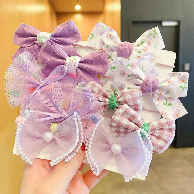 Korean Cute Bow Hair Rings for Little Girls - Image 30