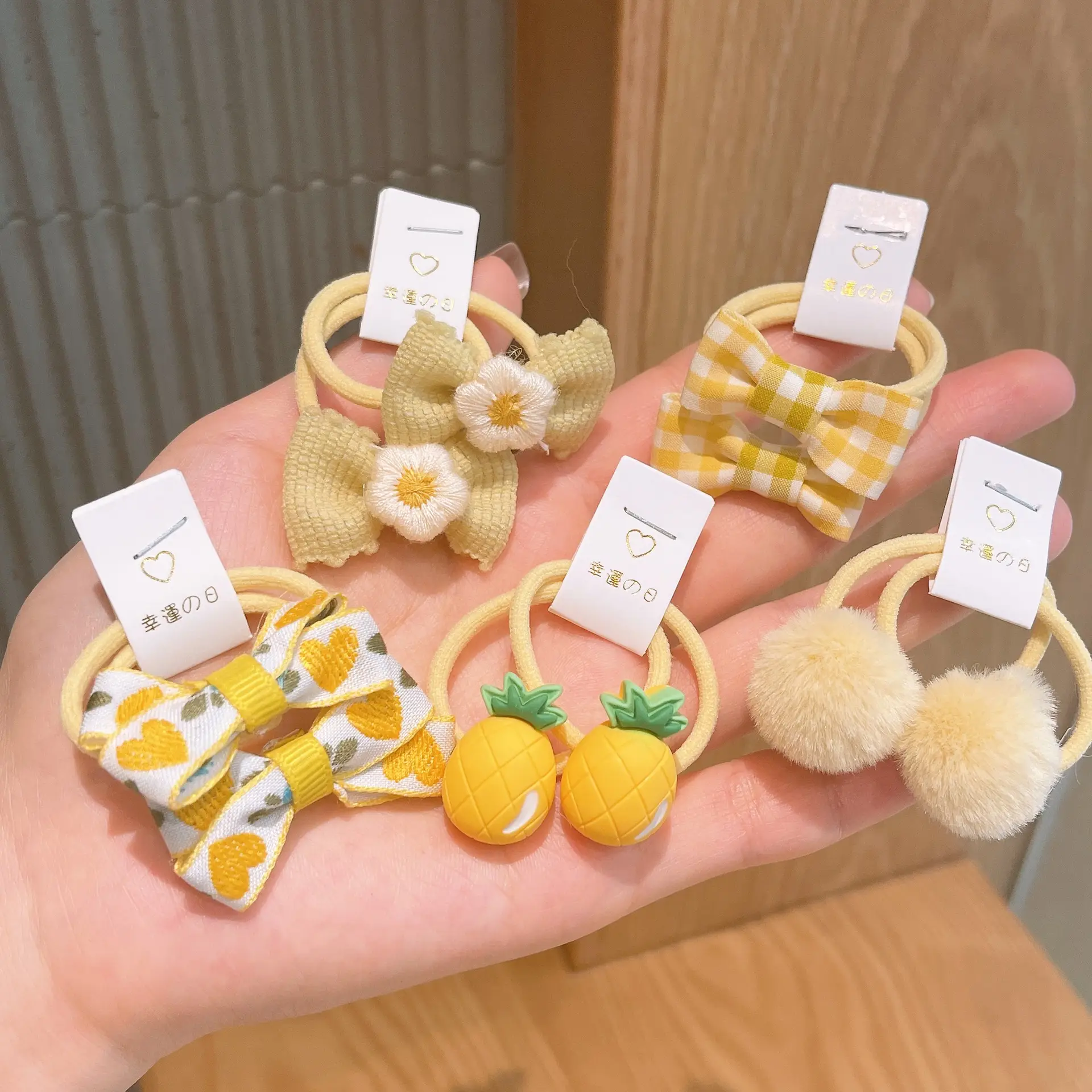 Korean Cute Bow Hair Rings for Little Girls - Image 4