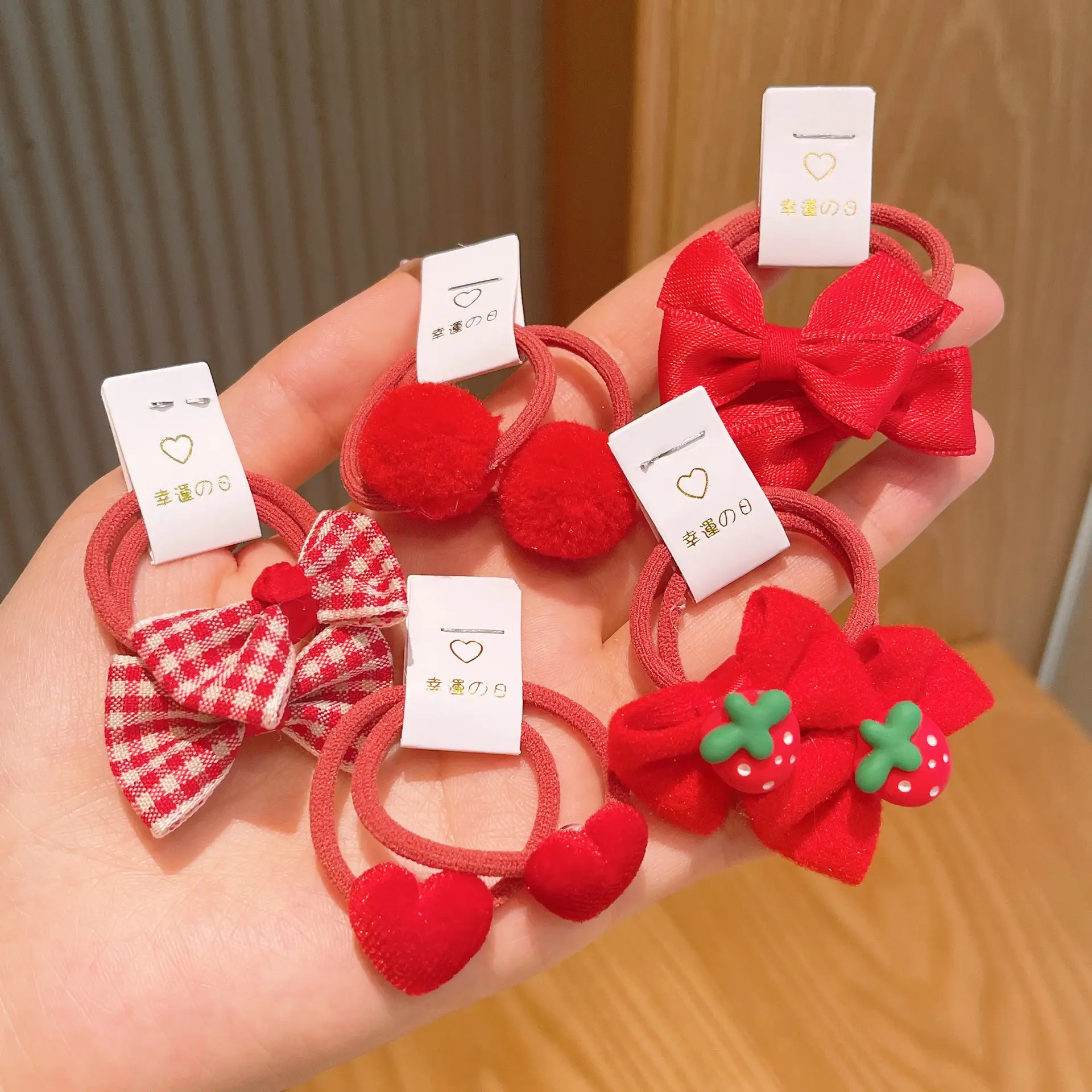 Korean Cute Bow Hair Rings for Little Girls - Image 7