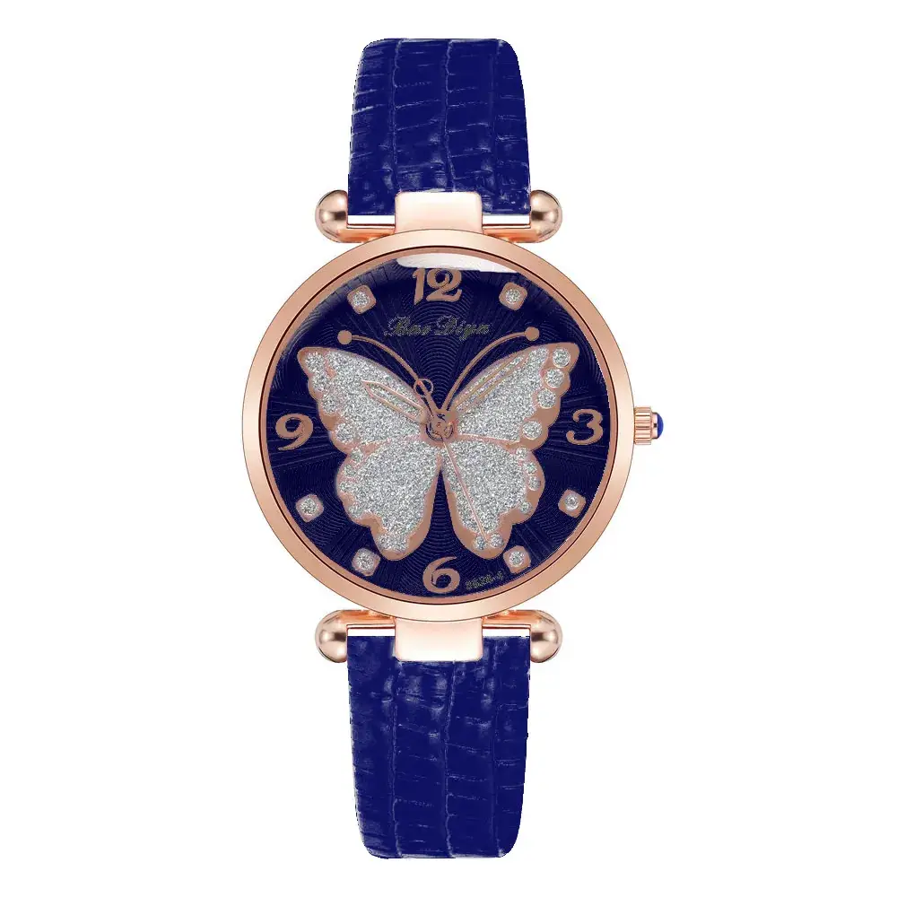Sweet Butterfly Dial Watch for Girls with Rhinestone Design - Image 4