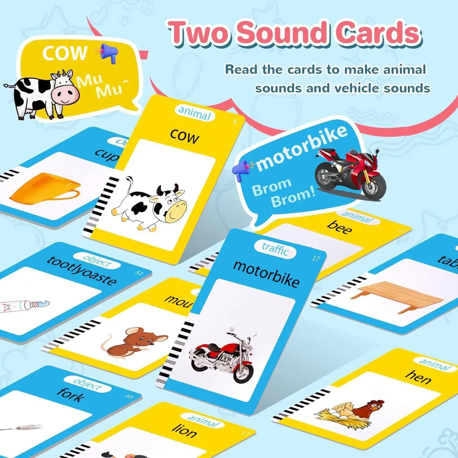 Cross-Border Early Education Flash Cards with Cat Design - Image 6