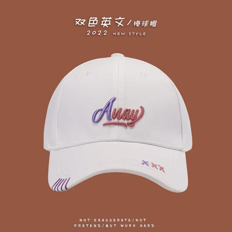 Women's Korean Embroidered Baseball Caps Summer Sun Hat - Image 6