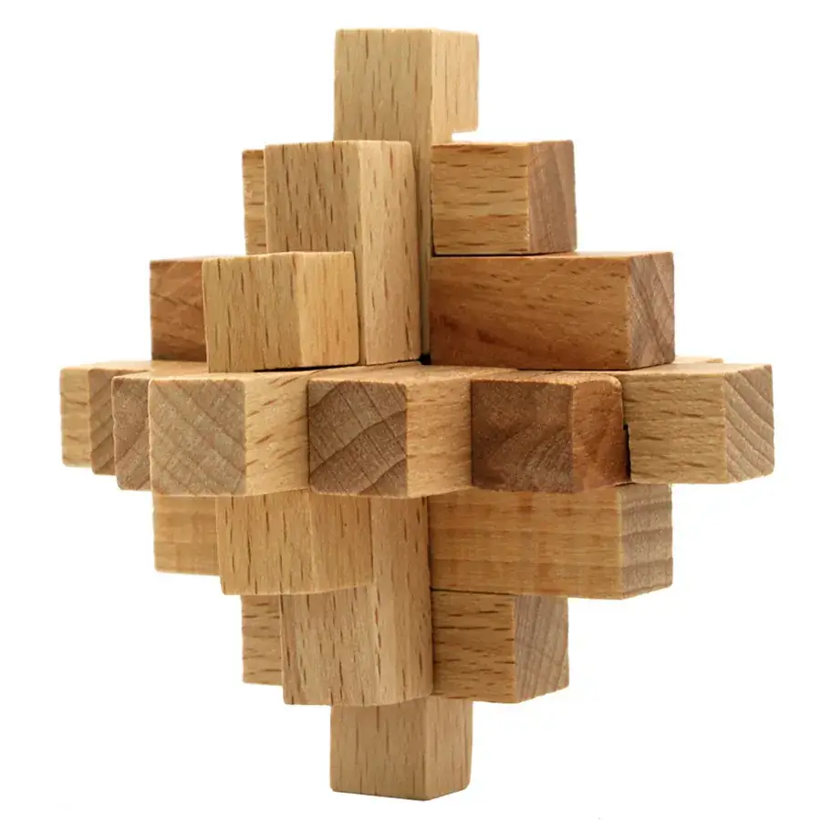 Wooden Mortise & Tenon Building Blocks for Kids Ages 6+ - Image 15