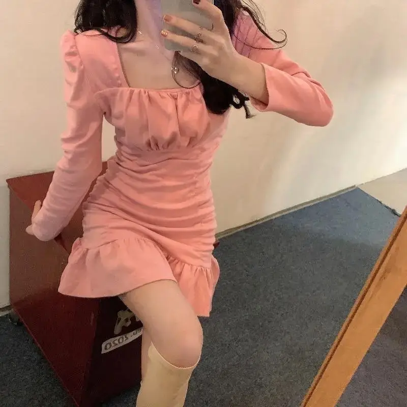 Sweet Retro Pink Skirt Dress for Women 2025 — feature 1