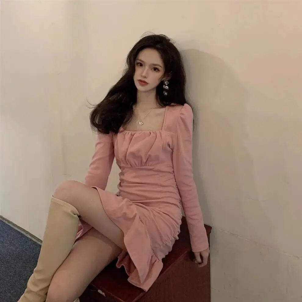 Sweet Retro Pink Skirt Dress for Women 2025 — feature 12