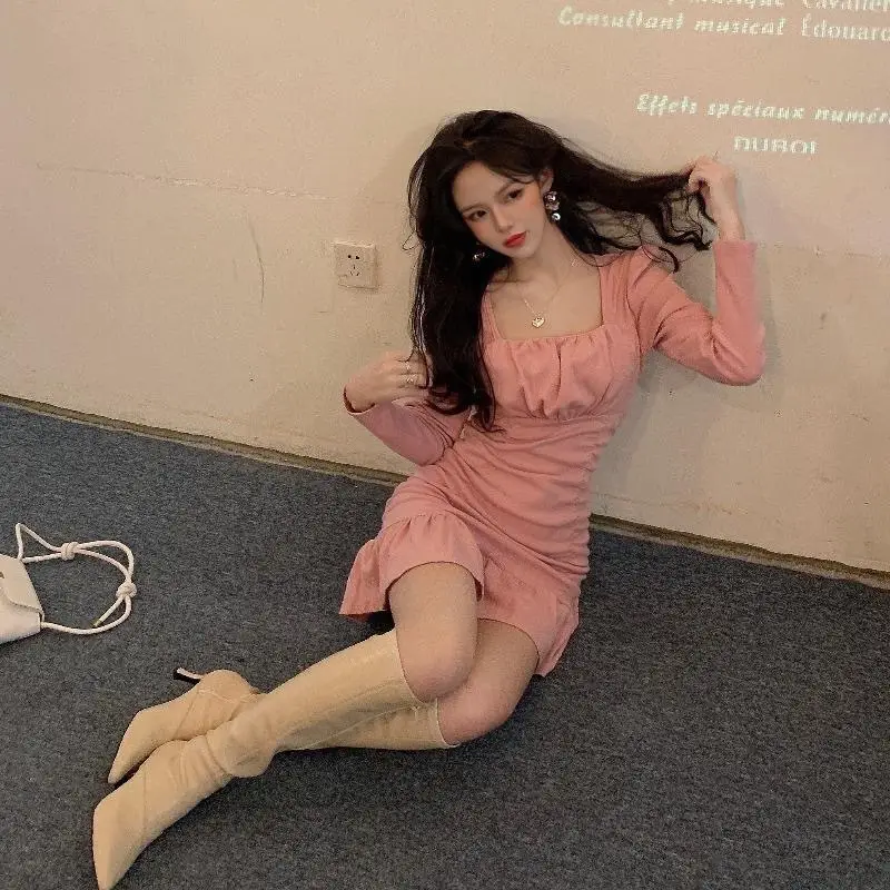 Sweet Retro Pink Skirt Dress for Women 2025 — feature 5