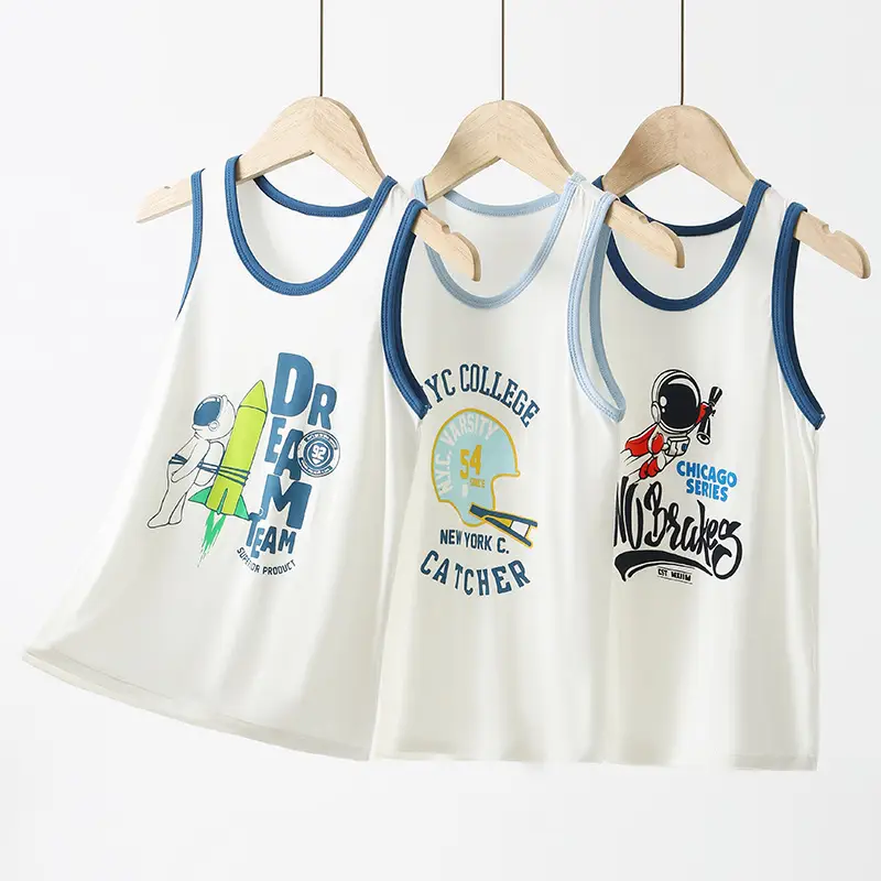 Children's Sleeveless T-Shirt Green Digital Display - Image 4