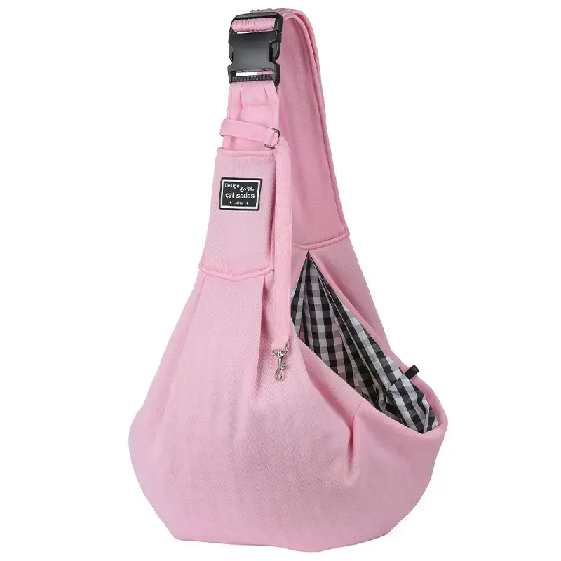 Pink Adjustable Clasp Bag