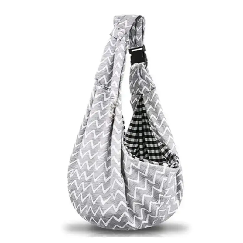 Corrugated Grey Adjustable Buckle Bag