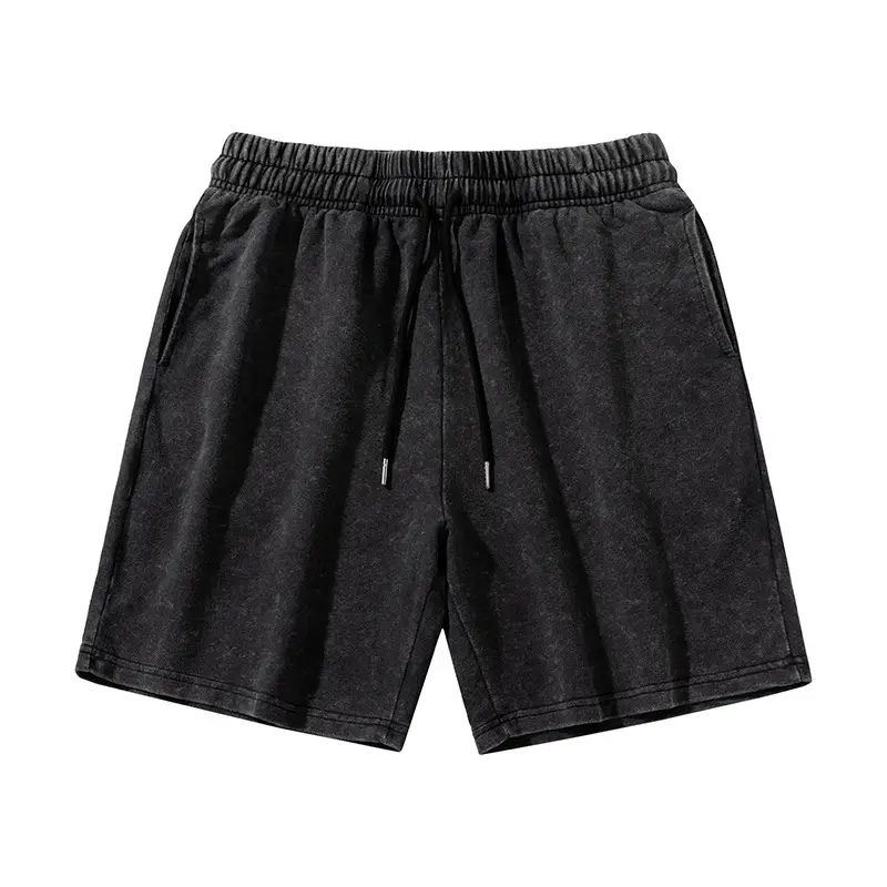 Men Black Washable Cotton Shorts Set - Image 6