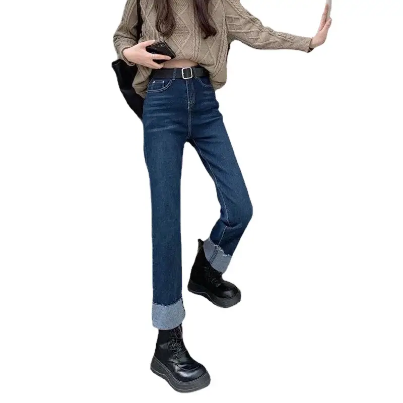 Thin Curl Jeans for Girls 2024 Autumn New Arrival - Image 6
