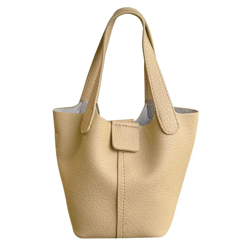 2026 New Korean Style Soft Texture Single-Shoulder Bucket Bag - Image 8