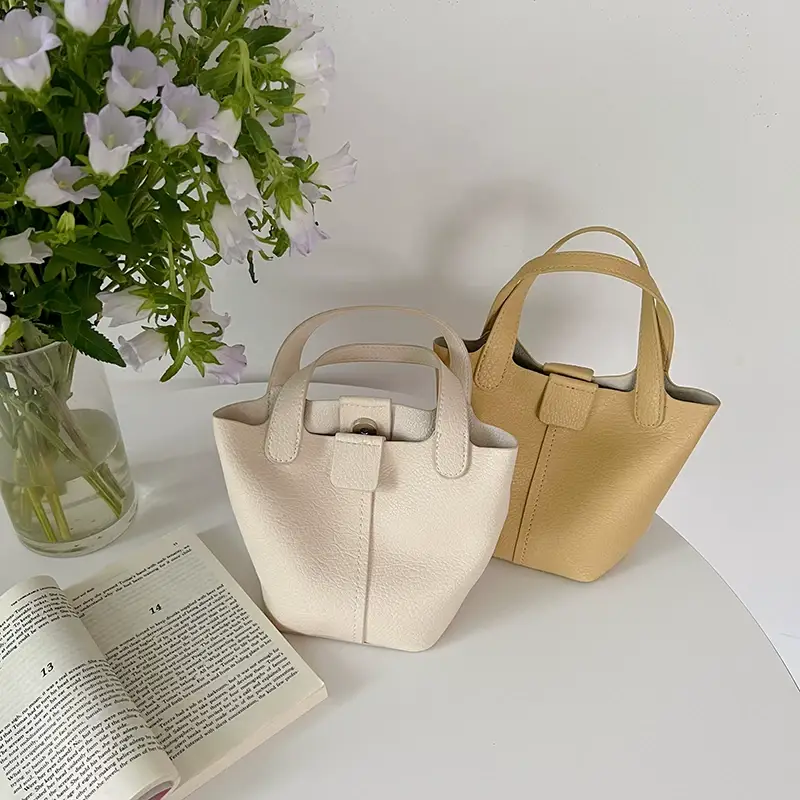 2026 New Korean Style Soft Texture Single-Shoulder Bucket Bag — feature 2