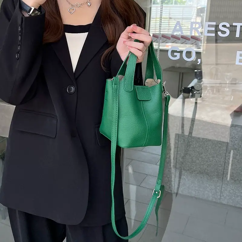2026 New Korean Style Soft Texture Single-Shoulder Bucket Bag — feature 25