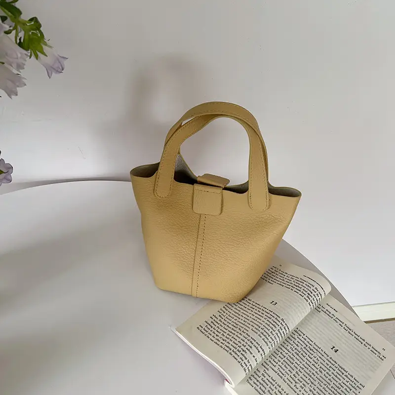 2026 New Korean Style Soft Texture Single-Shoulder Bucket Bag - Image 2