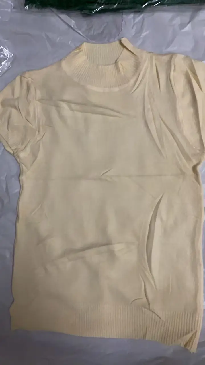 Women Korean Style T-Shirt Brown Short Sleeve - Image 4